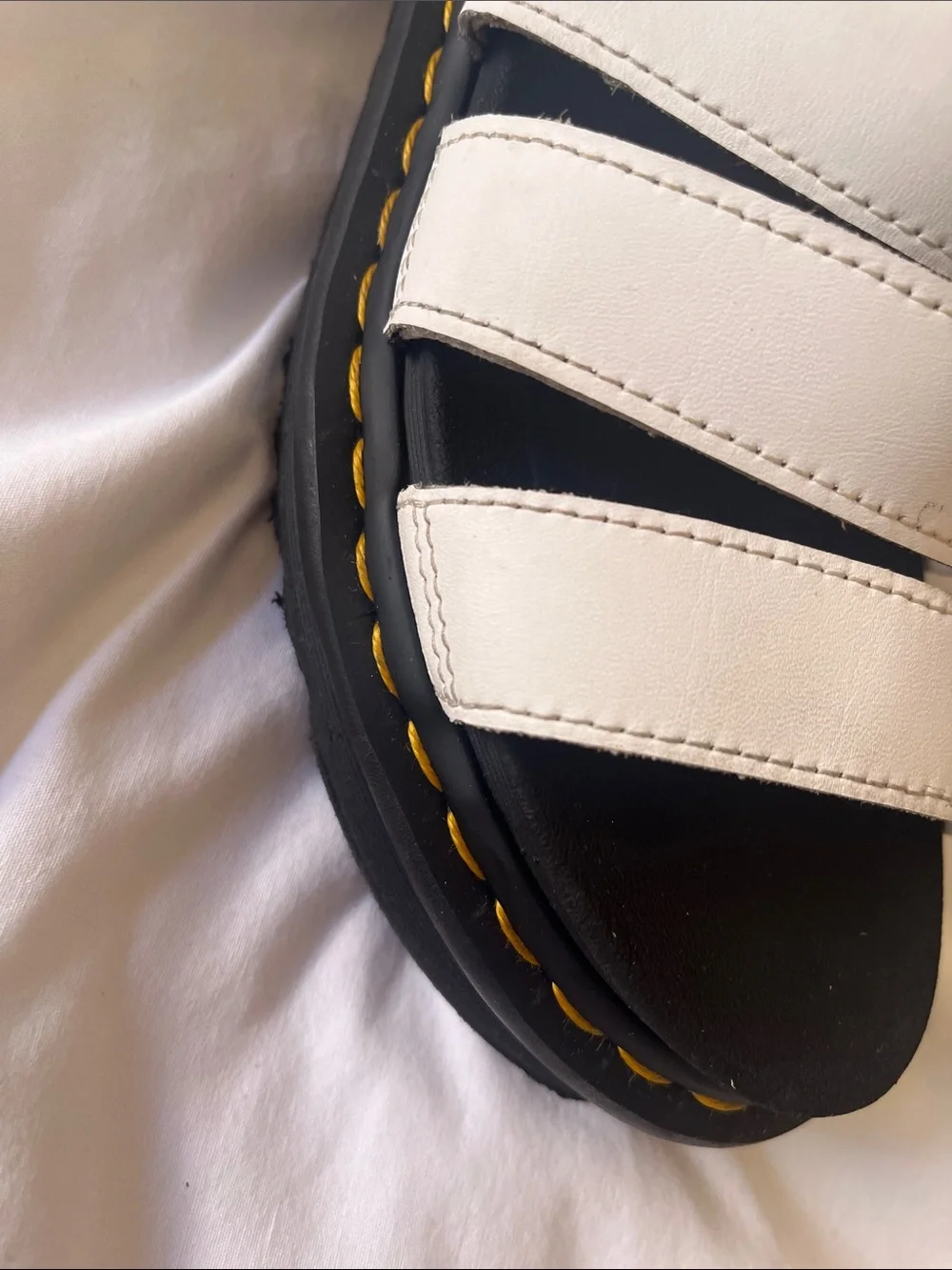 Dr. Martens Kids White Multi-Strap Fisherman Sandals